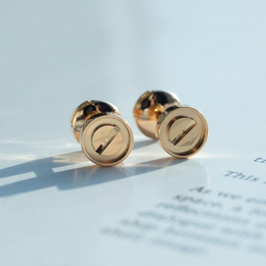 Cartier LOVE EARRINGS PINK GOLD 10MM - Image 2