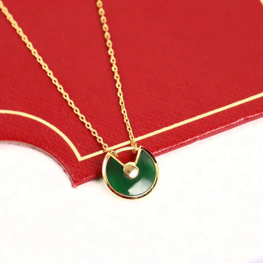 Cartier AMULETTE GOLD MALACHITE NECKLACE - Image 3