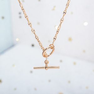 Hermès ECHAPPEE NECKLACE PINK GOLD