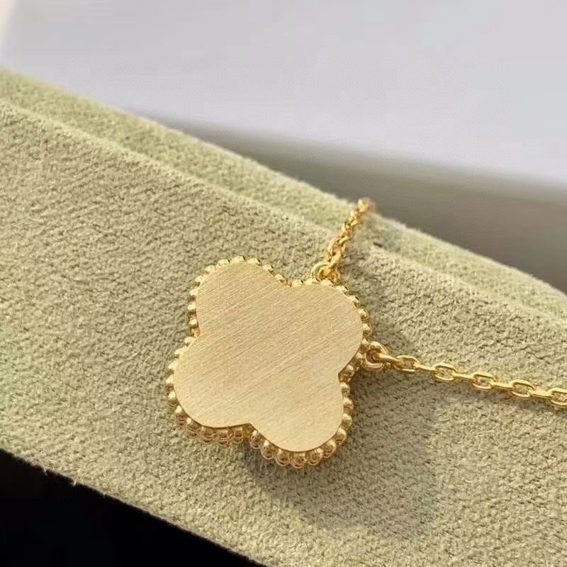 Van Cleef & Arpels CLOVER 15MM DIAMOND TURQUOISE NECKLACE - Image 6