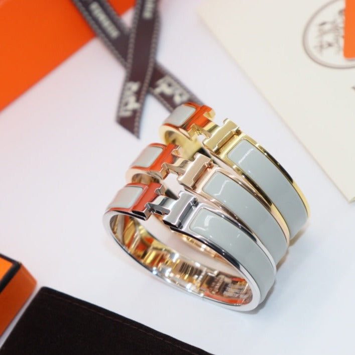 Hermès H LIGHT BLUE BRACELET - Image 4