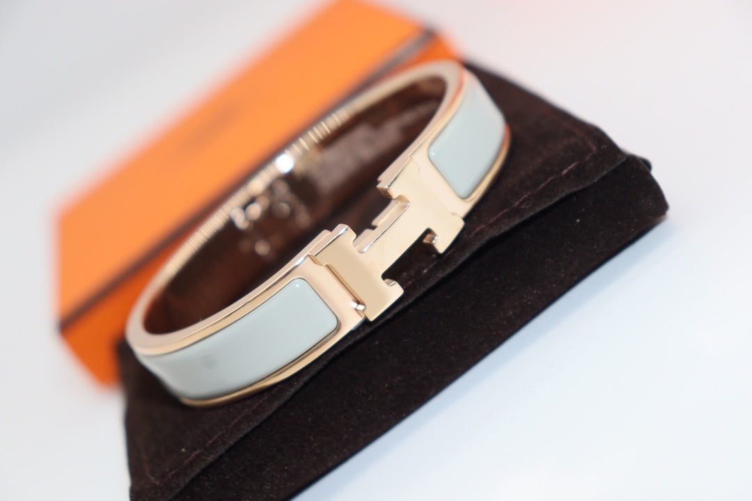 Hermès H LIGHT BLUE BRACELET - Image 5