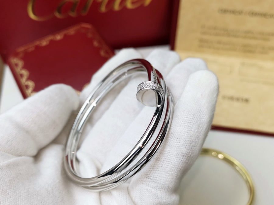 Cartier JUSTE BRACELET 3.5MM DOUBLE ROW DIAMOND - Image 3