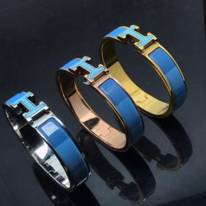 Hermès H BRACELET BLUE RAINBOW CERAMIC