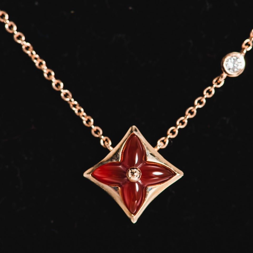 Louis VuittonSTAR NECKLACE PINK GOLD 1 DIAMOND - Image 2