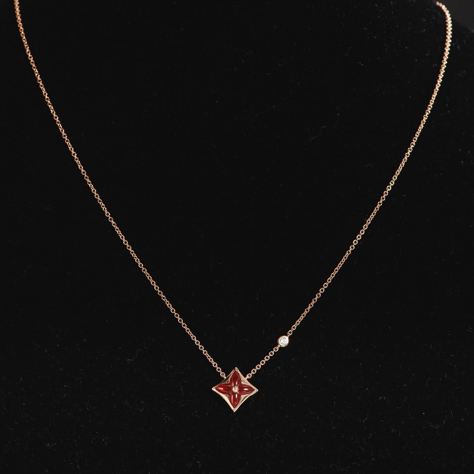 Louis VuittonSTAR NECKLACE PINK GOLD 1 DIAMOND - Image 5