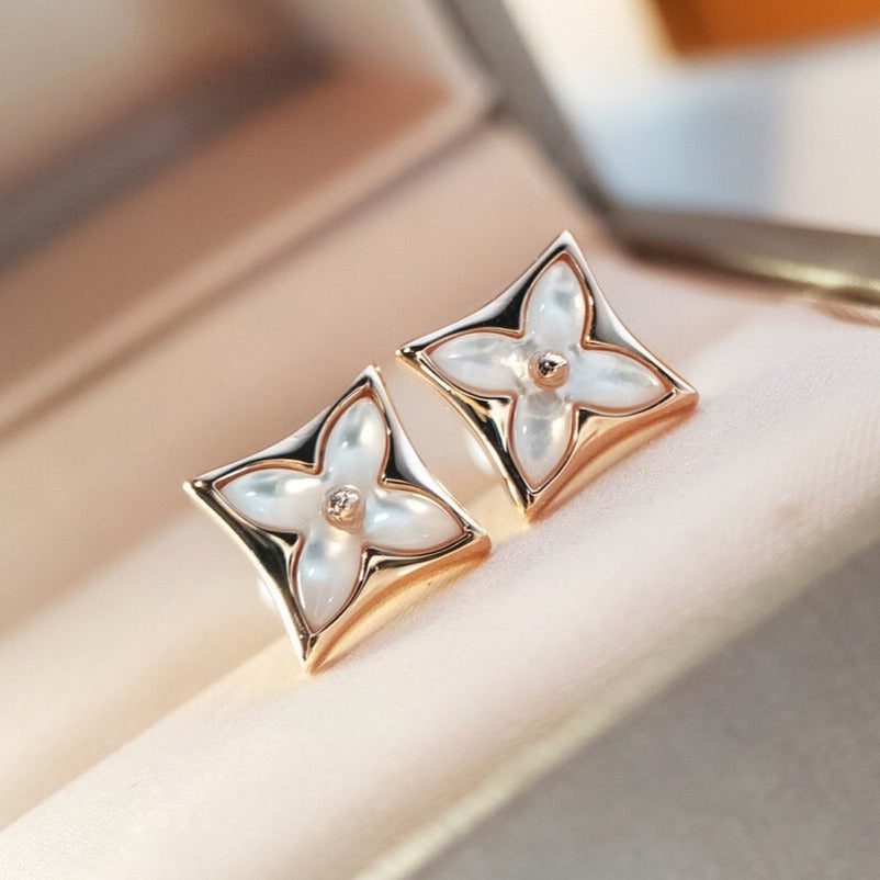 Louis Vuitton STAR MOP PINK GOLD EARRINGS - Image 2