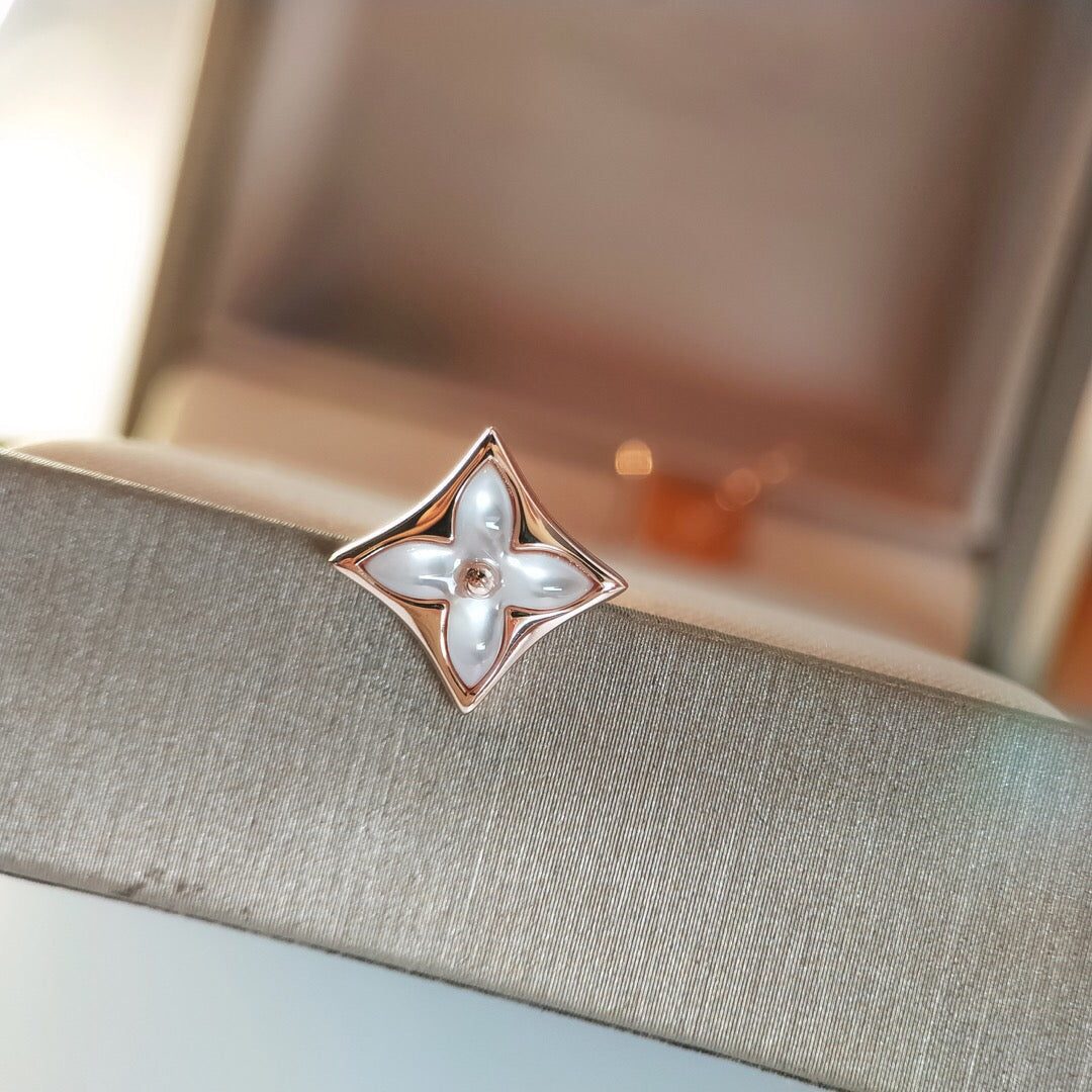 Louis Vuitton STAR MOP PINK GOLD EARRINGS - Image 7