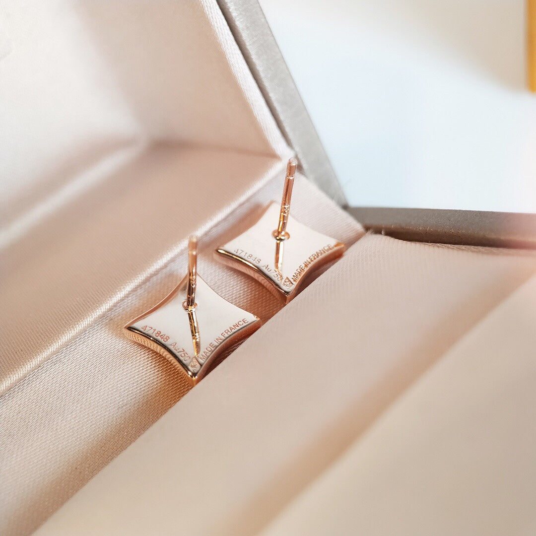 Louis Vuitton STAR MOP PINK GOLD EARRINGS - Image 9