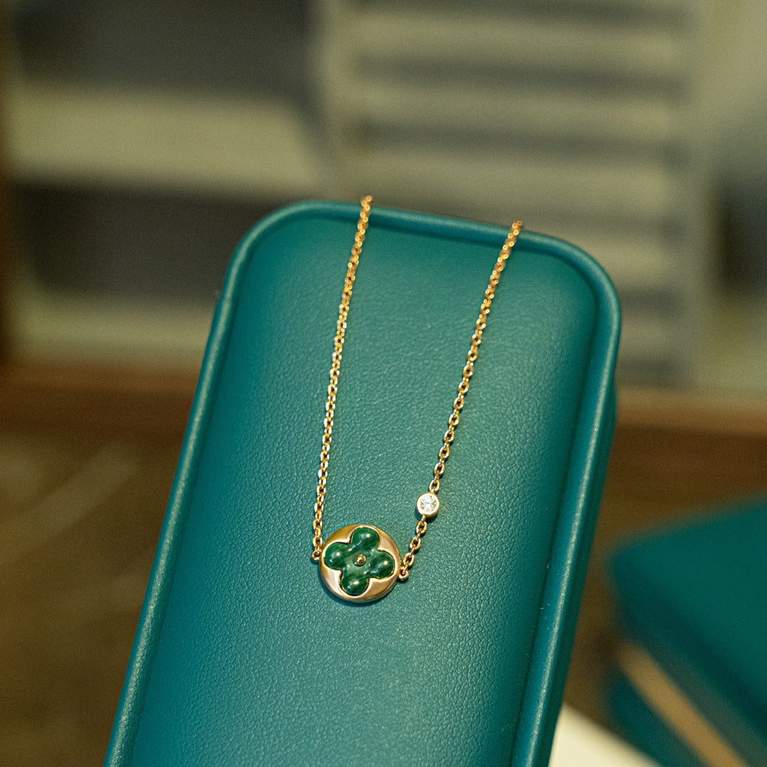 Louis Vuitton SUN MALACHITE 1 DIAMOND PINK GOLD BRACELET - Image 7