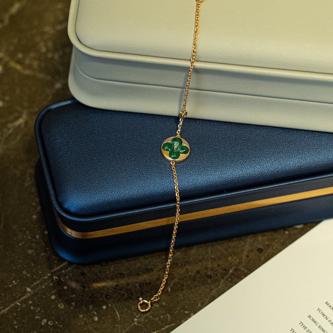 Louis Vuitton SUN MALACHITE 1 DIAMOND PINK GOLD BRACELET - Image 8