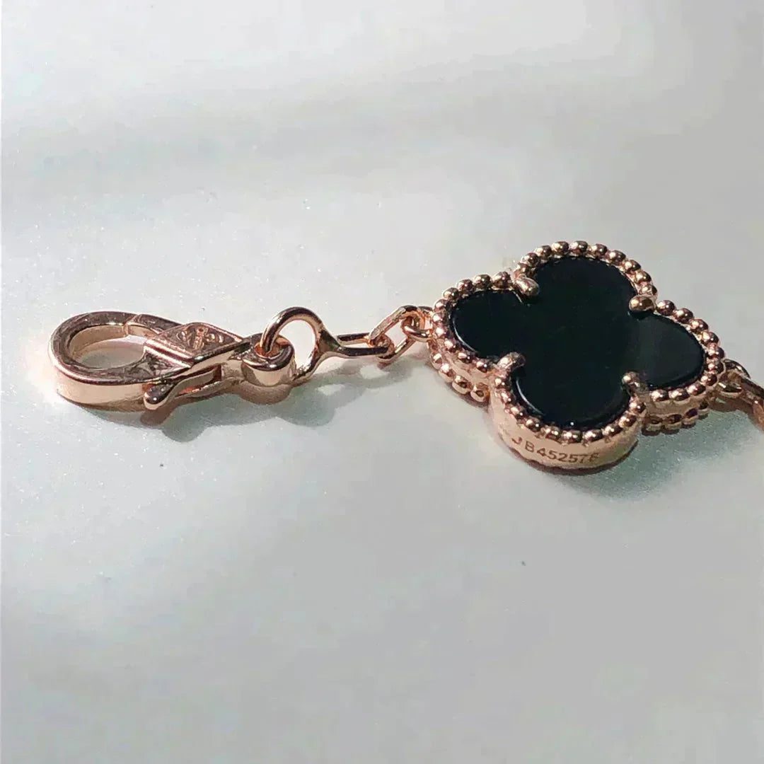 Van Cleef & Arpels CLOVER 5 MOTIFS MULTICOLOR BRACELET - Image 8