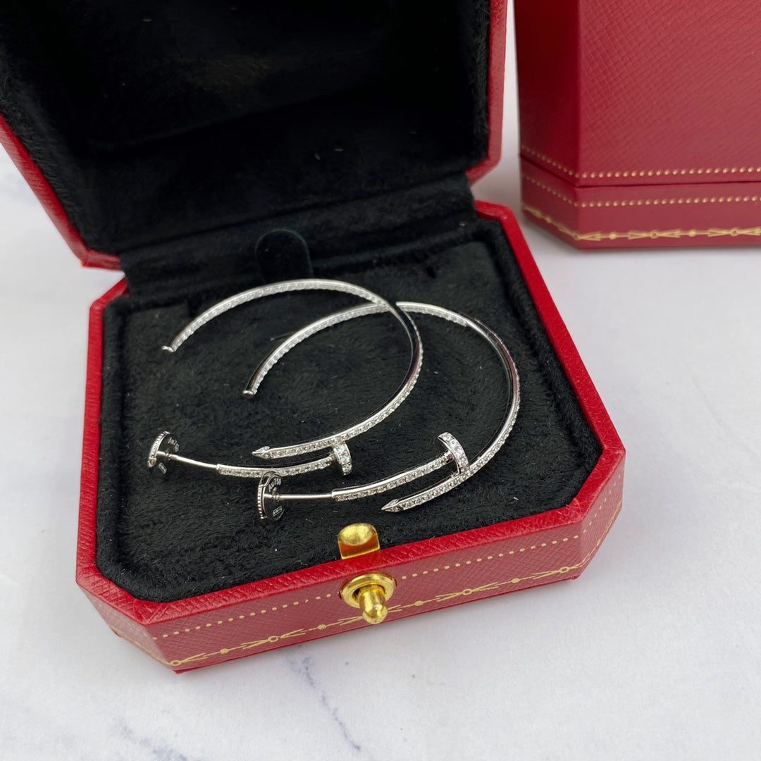 Cartier JUSTE EARRINGS FULL DIAMONDS 1.8MM - Image 7