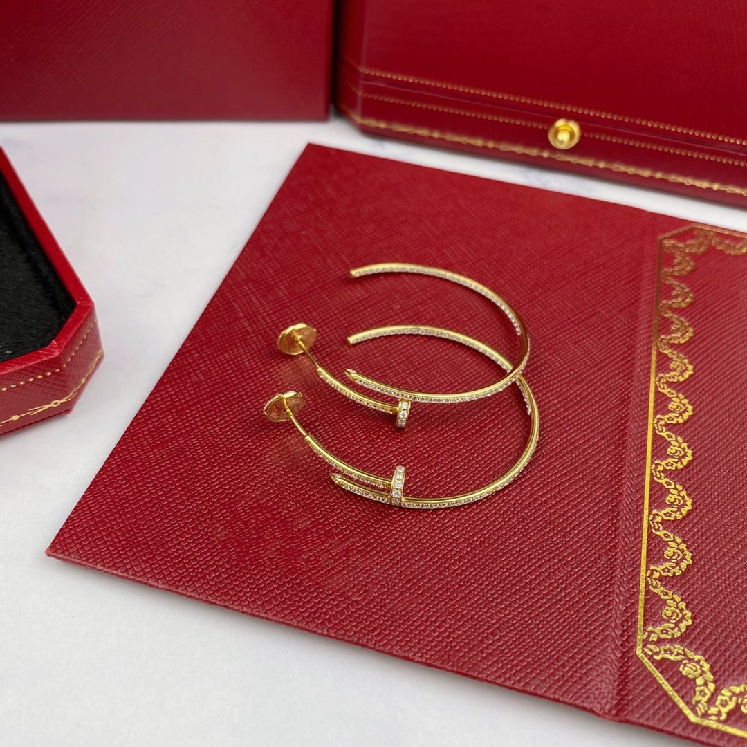 Cartier JUSTE EARRINGS FULL DIAMONDS 1.8MM - Image 10