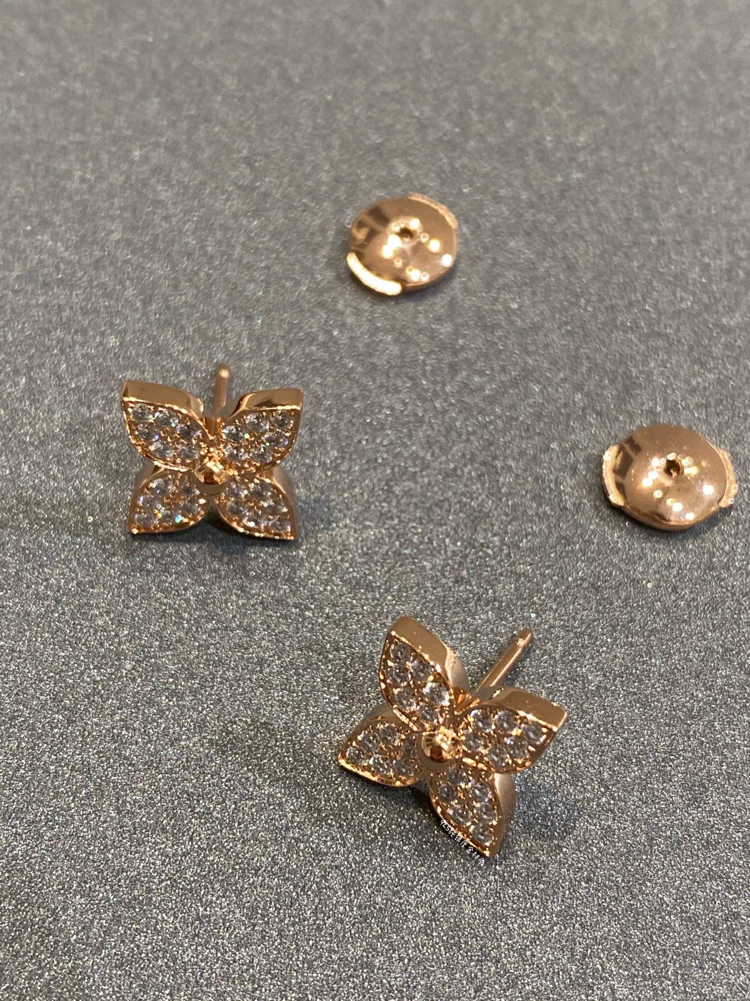 Louis Vuitton STAR BLOSSOM STUD DIAMONDS EARRINGS - Image 5