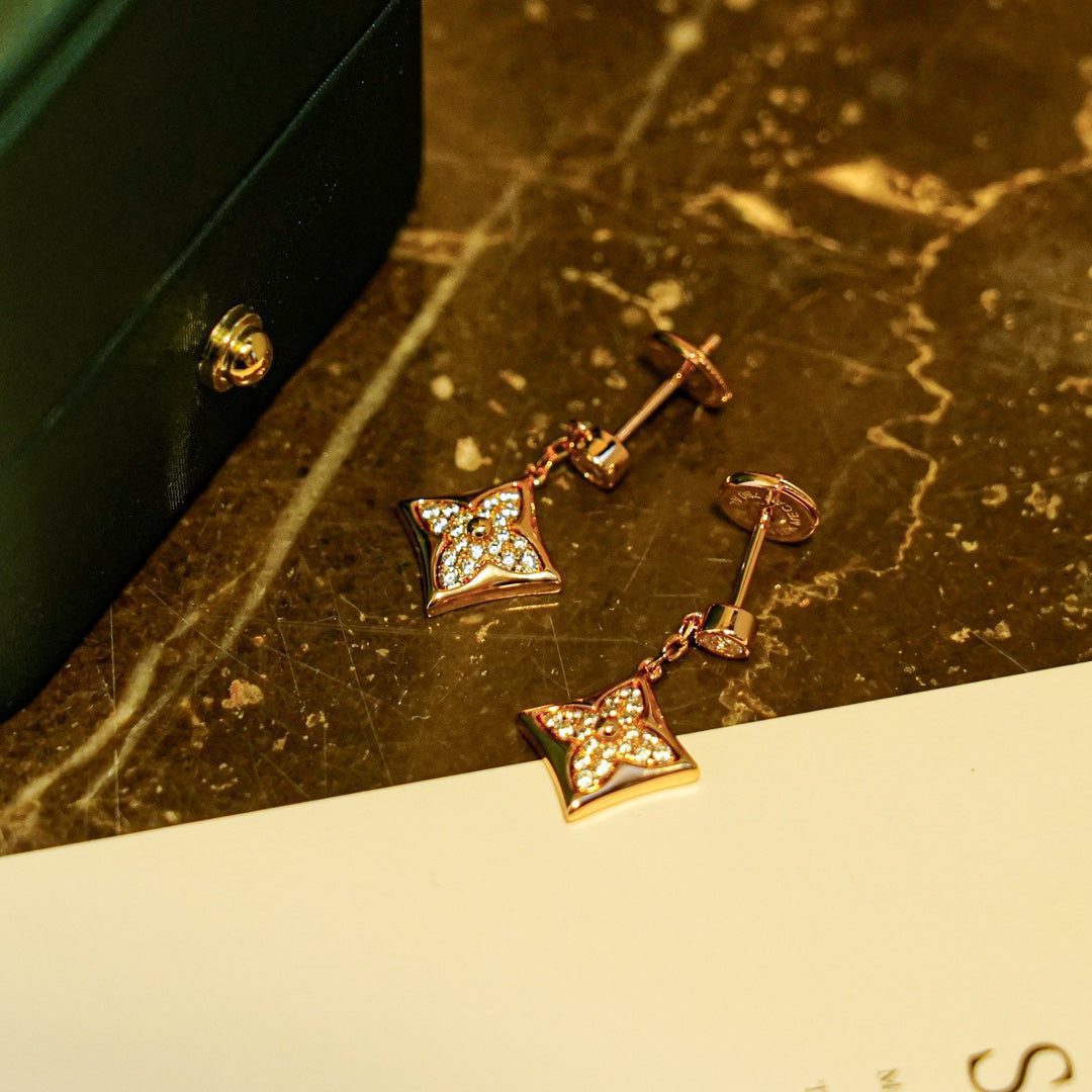 Louis Vuitton STAR DIAMONDS EARRINGS GOLD - Image 6