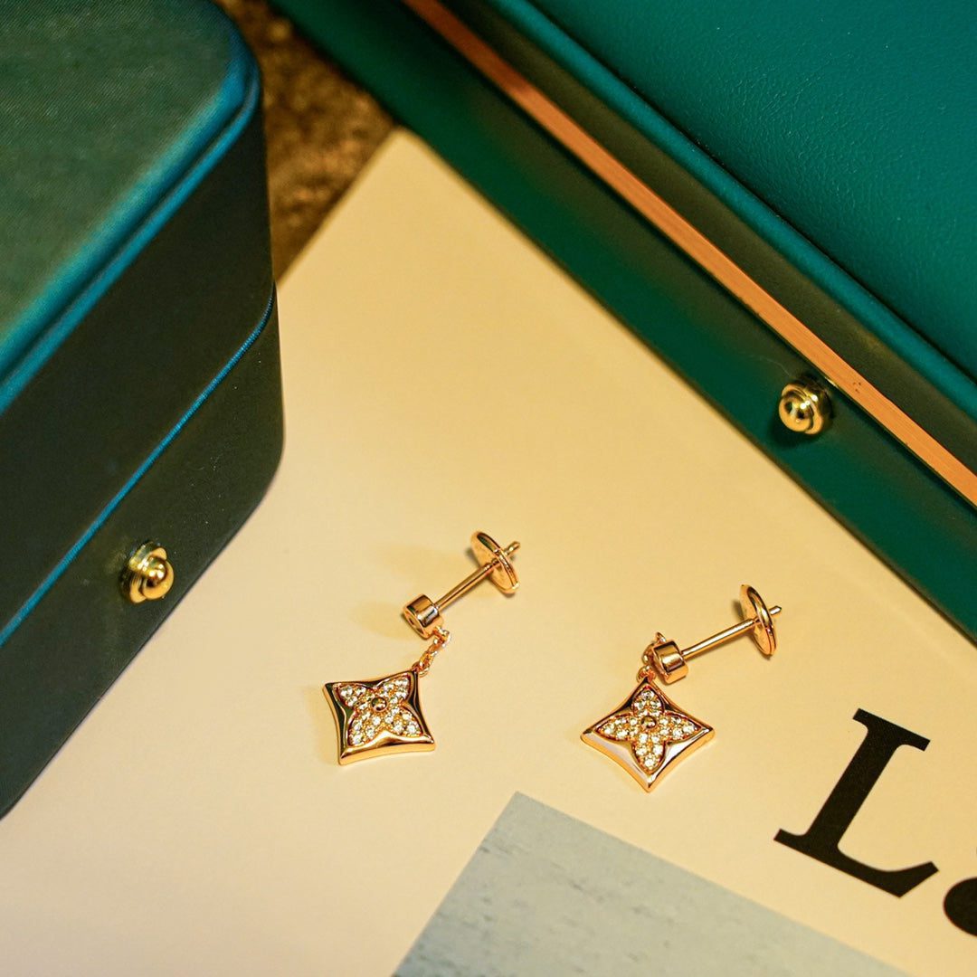 Louis Vuitton STAR DIAMONDS EARRINGS GOLD - Image 7