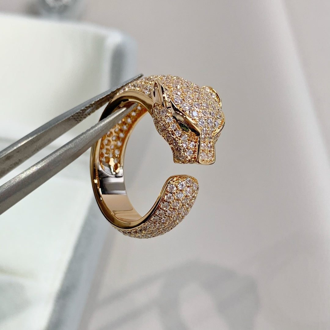 CartierPANTHERE PINK GOLD DIAMOND RING - Image 10