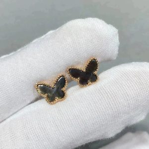 Van Cleef & Arpels BUTTERFLY DARK MOP  EARRINGS