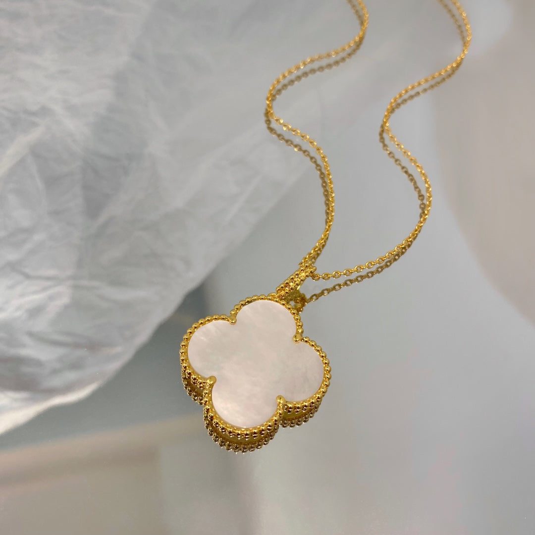 Van Cleef & Arpels CLOVER 25MM MOP LARGE PENDANT NECKLACE - Image 2