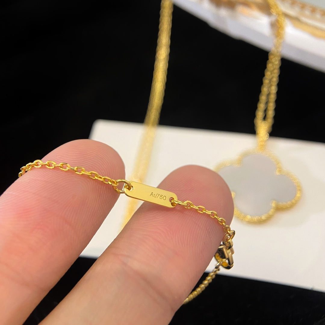 Van Cleef & Arpels CLOVER 25MM MOP LARGE PENDANT NECKLACE - Image 6