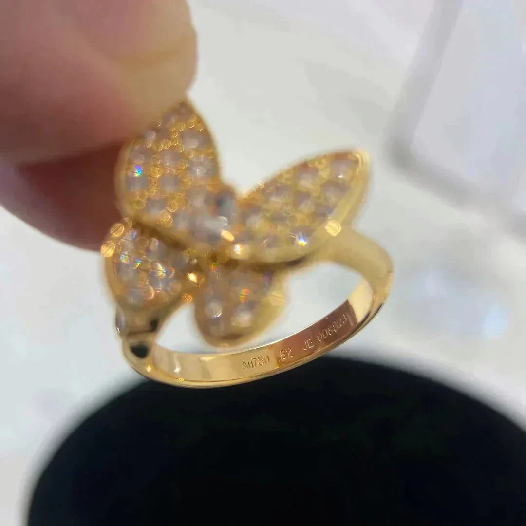 Van Cleef & Arpels BUTTERFLY DIAMOND RING - Image 8