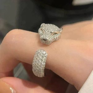 CartierPANTHERE 5.5MM ALL DIAMOND RING