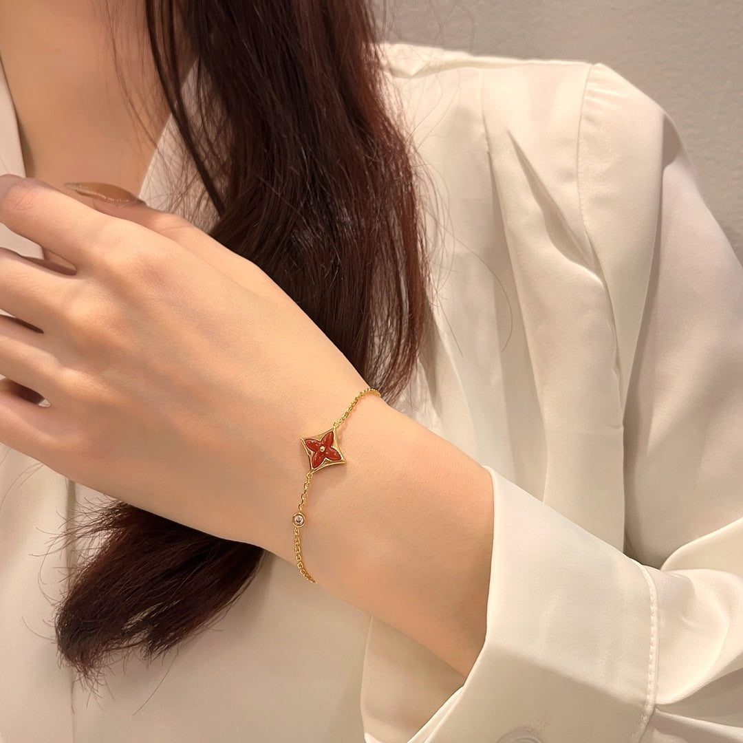 Louis Vuitton COLOR STAR CARNELIAN PINK GOLD DIAMOND BRACELET - Image 7