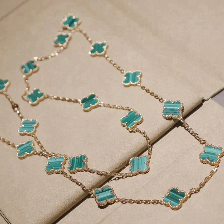 Van Cleef & Arpels CLOVER 20 MOTIFS MALACHITE GOLD - Image 5