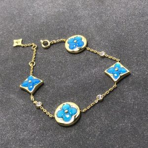 Louis Vuitton STAR AND SUN TURQUOISE 4 MOTIFS 3 DIAMONDS