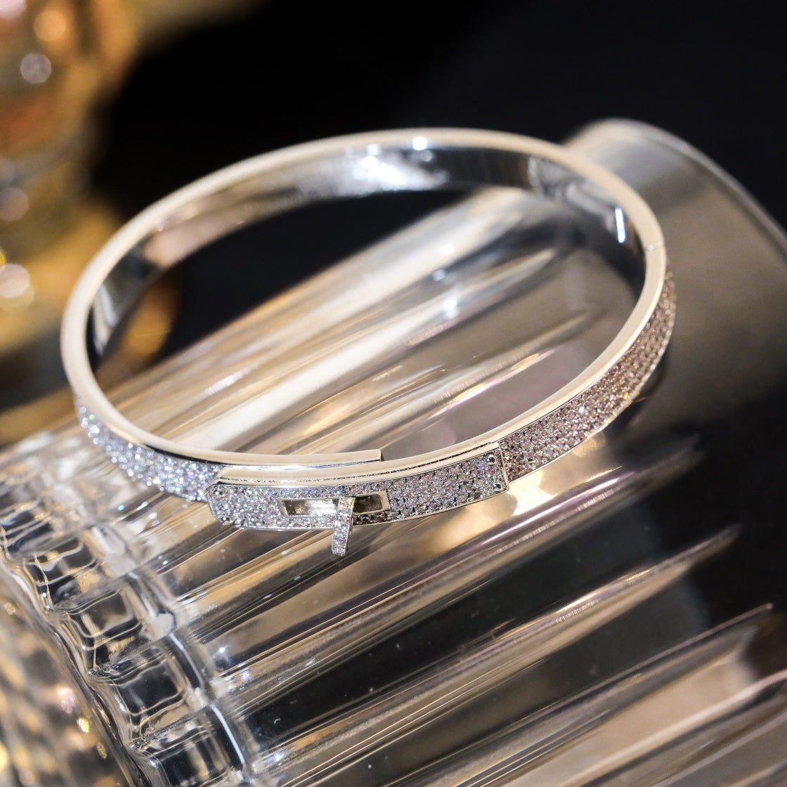 Hermès KELLY BRACELET DIAMOND PAVED - Image 6