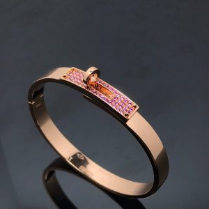 Hermès KELLY BRACELET PINK DIAMOND