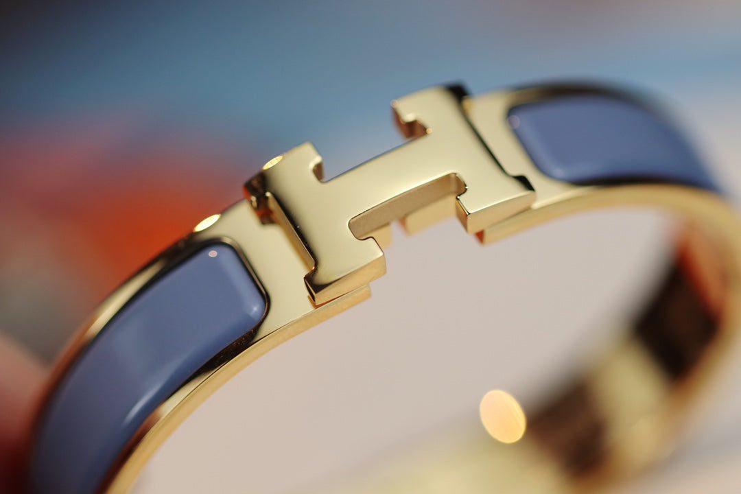 Hermès H BRACELET 12MM BLUE GRAY - Image 5