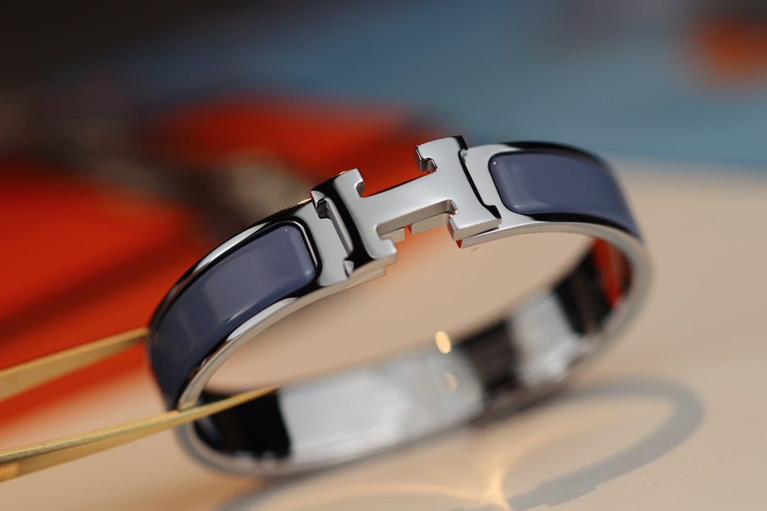 Hermès H BRACELET 12MM BLUE GRAY - Image 2