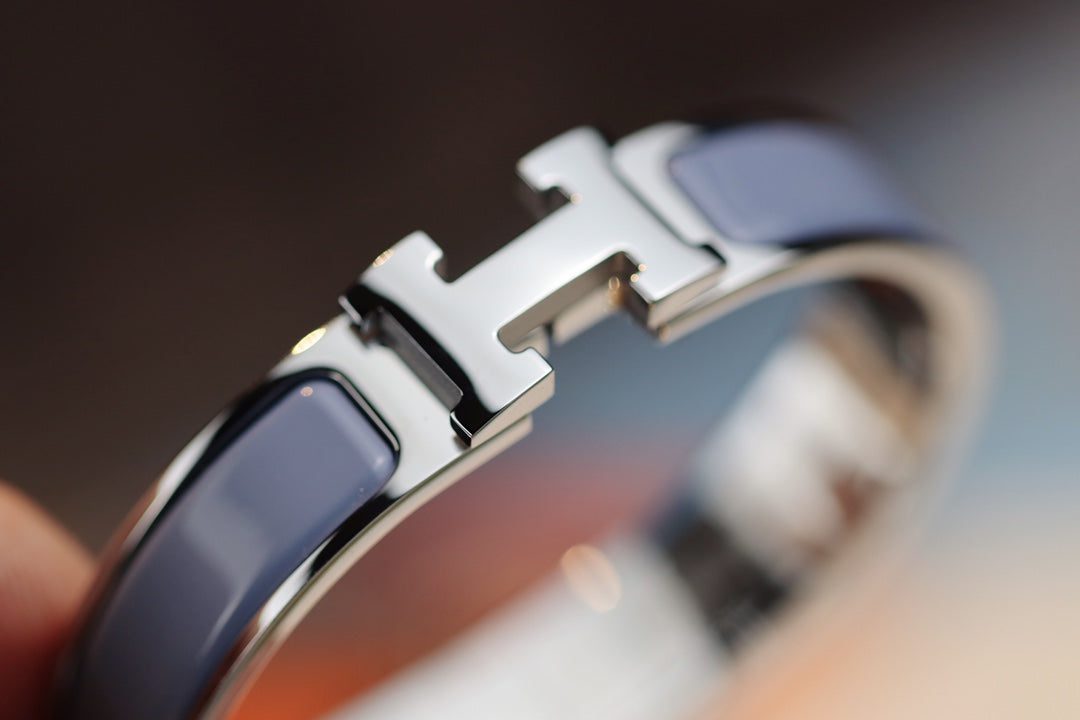 Hermès H BRACELET 12MM BLUE GRAY - Image 6