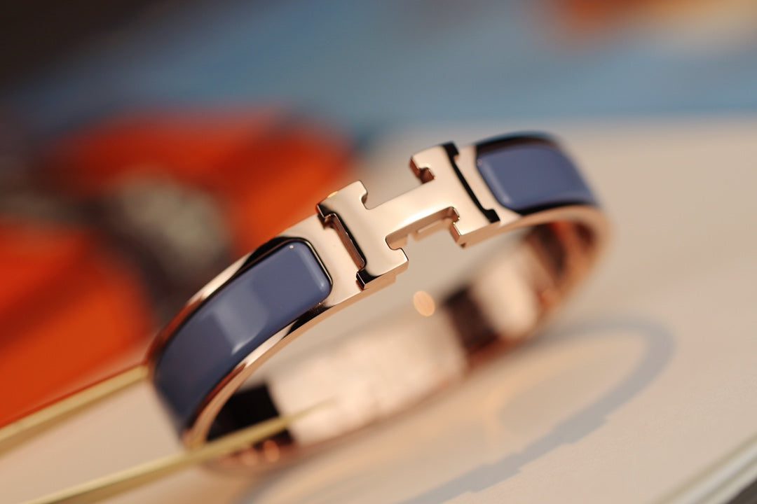 Hermès H BRACELET 12MM BLUE GRAY - Image 3
