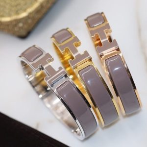 Hermès H BRACELET 12MM BROWN
