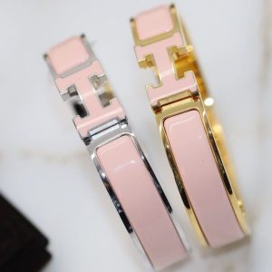Hermès H BRACELET 12MM PINK