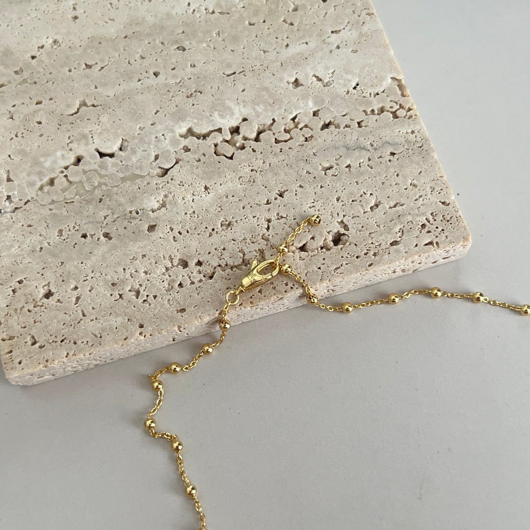 GG BALL CHAIN GOLD NECKLACE - Image 6