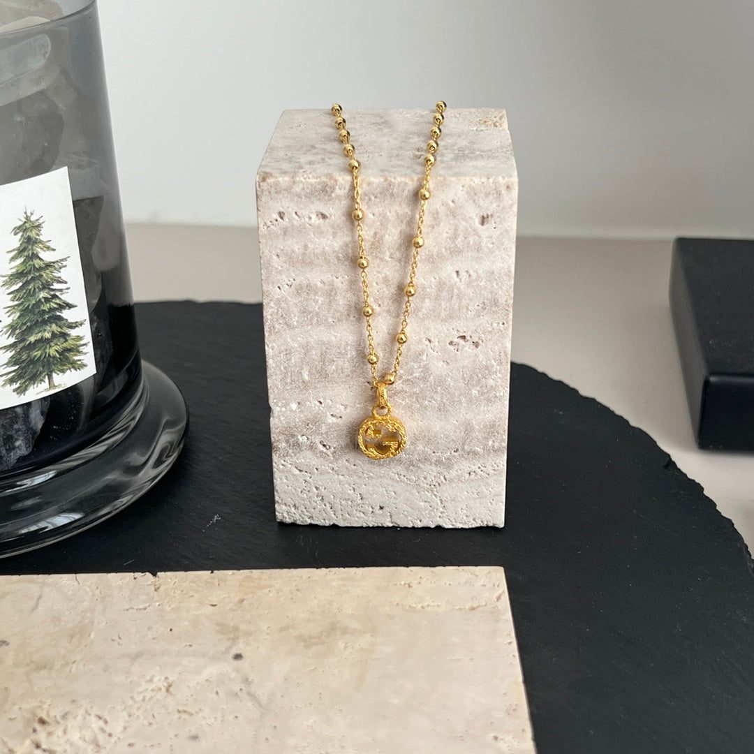 GG BALL CHAIN GOLD NECKLACE - Image 7
