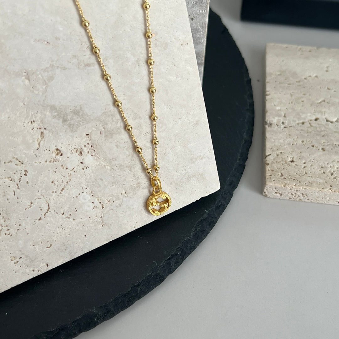 GG BALL CHAIN GOLD NECKLACE - Image 8