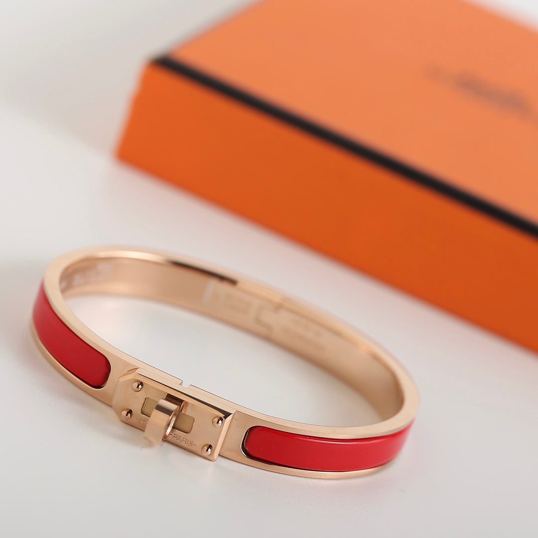 Hermès HM KELLY RED BRACELET - Image 4