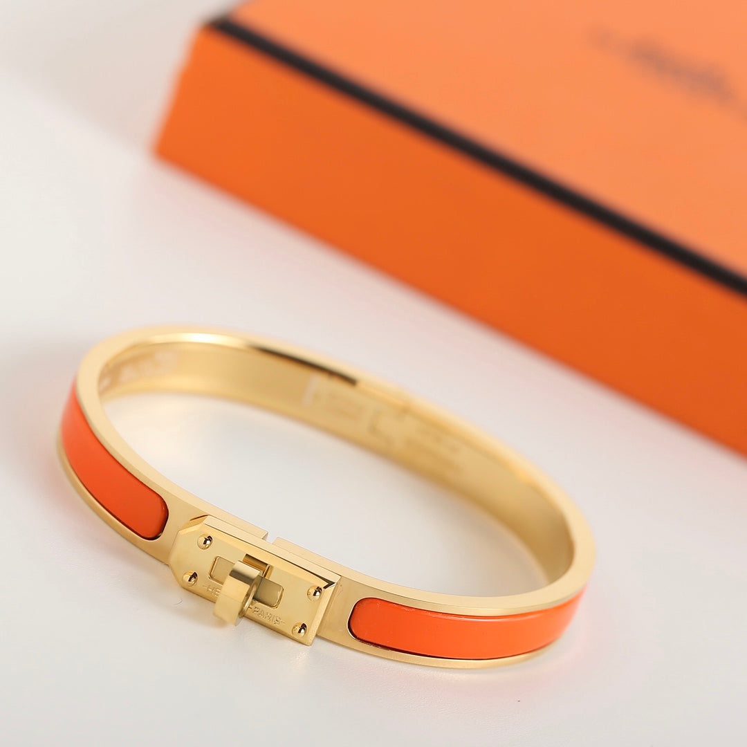 Hermès HM KELLY ORANGE BRACELET - Image 4
