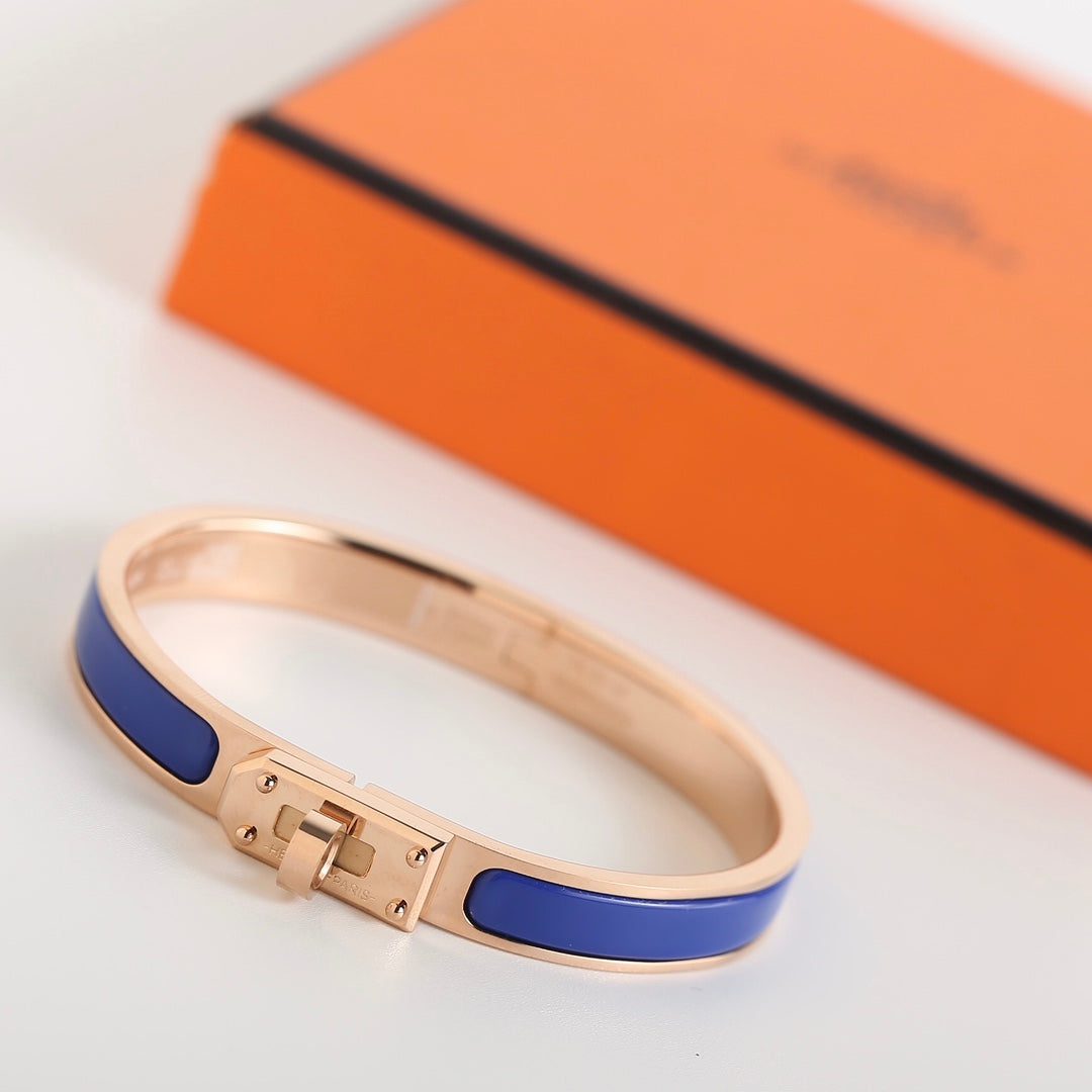Hermès HM KELLY BLUE BRACELET - Image 4