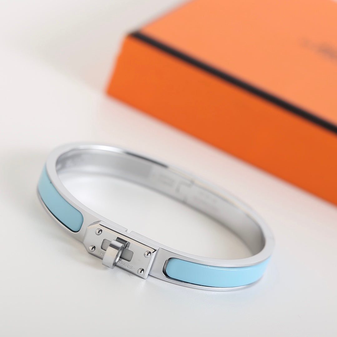 Hermès HM KELLY CLOUD BLUE BRACELET - Image 3