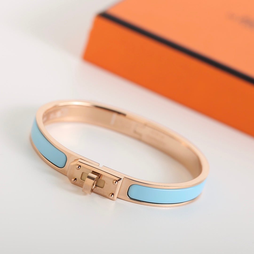 Hermès HM KELLY CLOUD BLUE BRACELET - Image 4