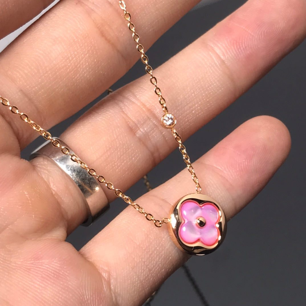 Louis VuittonCOLOR BLOSSOM PINK MOP SUN GOLD NECKLACE - Image 2