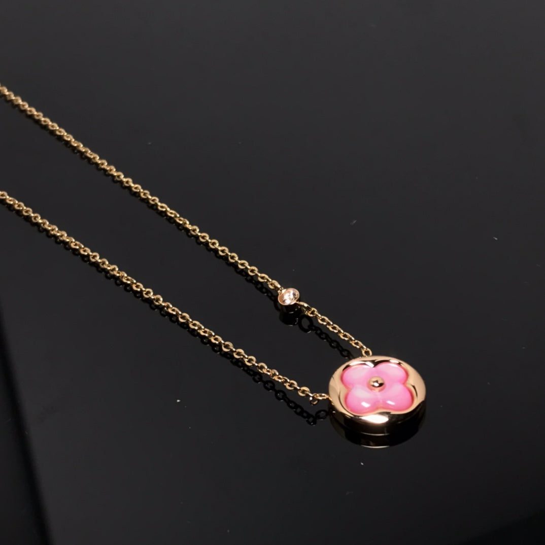 Louis VuittonCOLOR BLOSSOM PINK MOP SUN GOLD NECKLACE