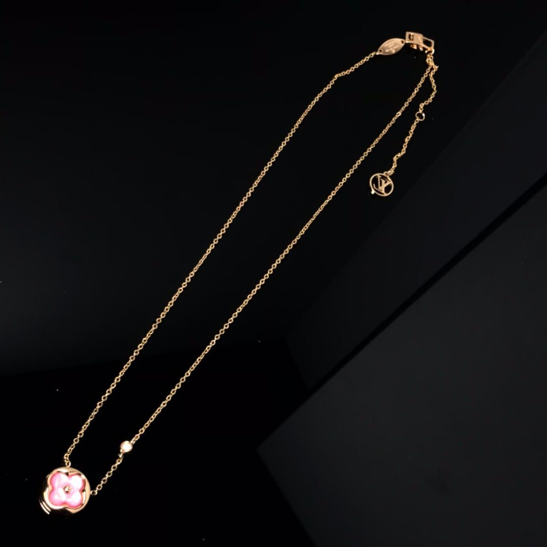 Louis VuittonCOLOR BLOSSOM PINK MOP SUN GOLD NECKLACE - Image 3
