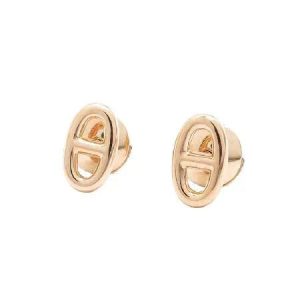 Hermès CHAINE SMALL EARRINGS GOLD AND SILVER